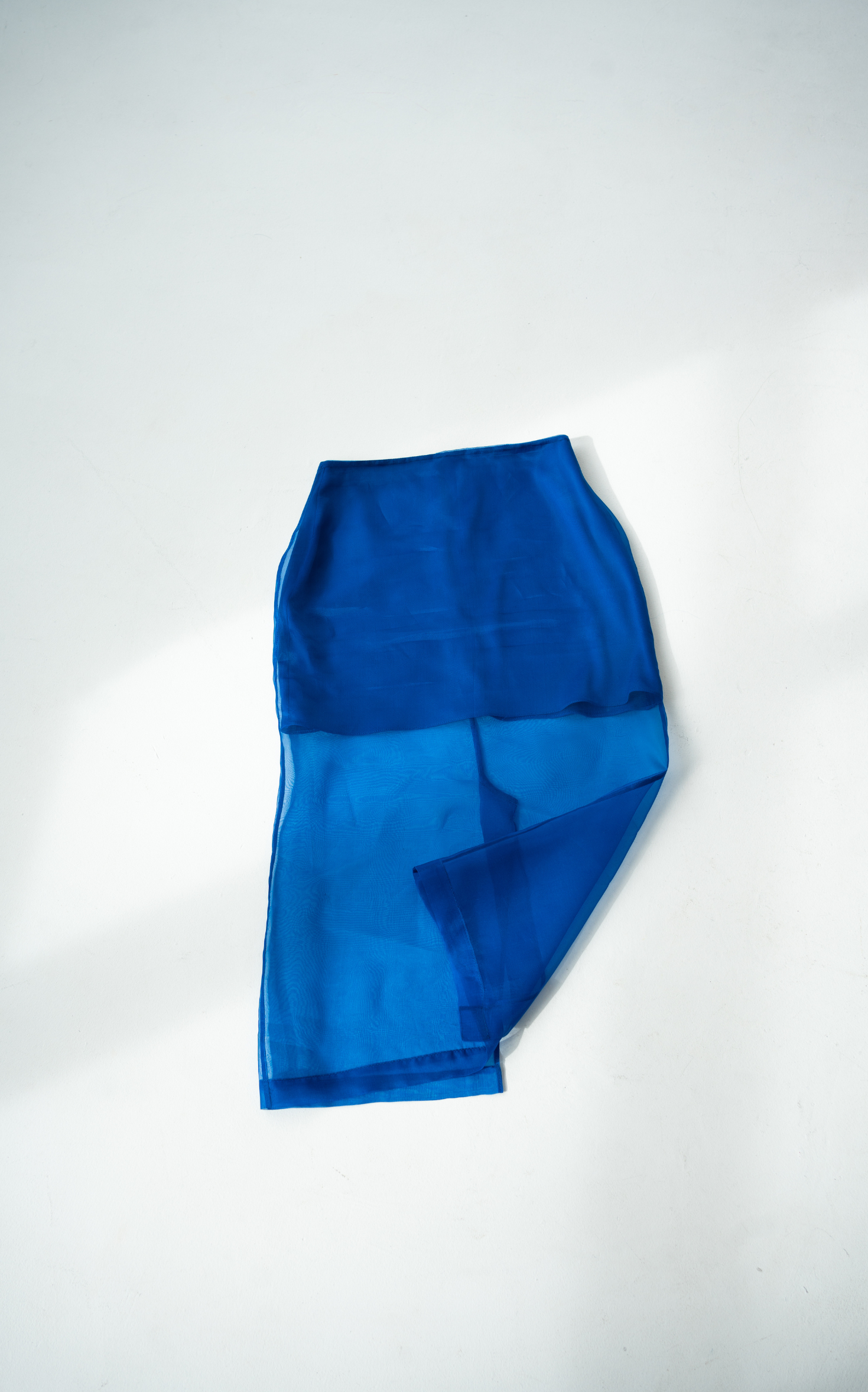 ORGANZA SKIRT IN BLUE