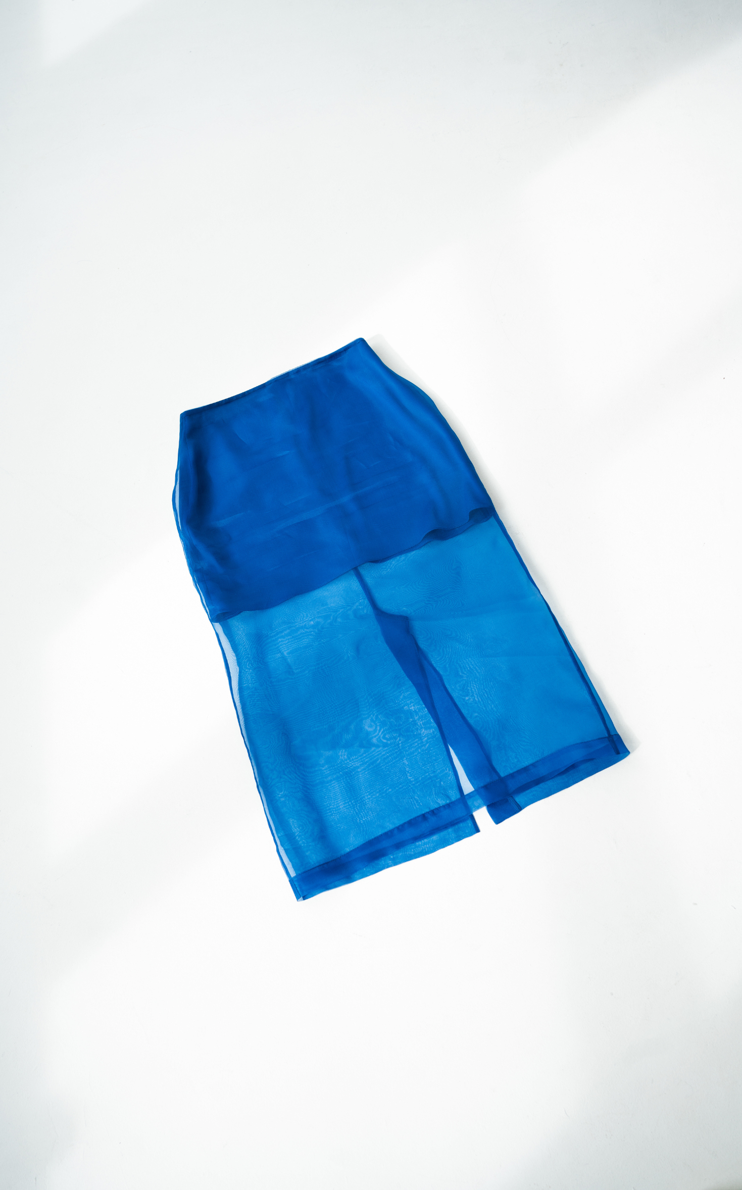 ORGANZA SKIRT IN BLUE