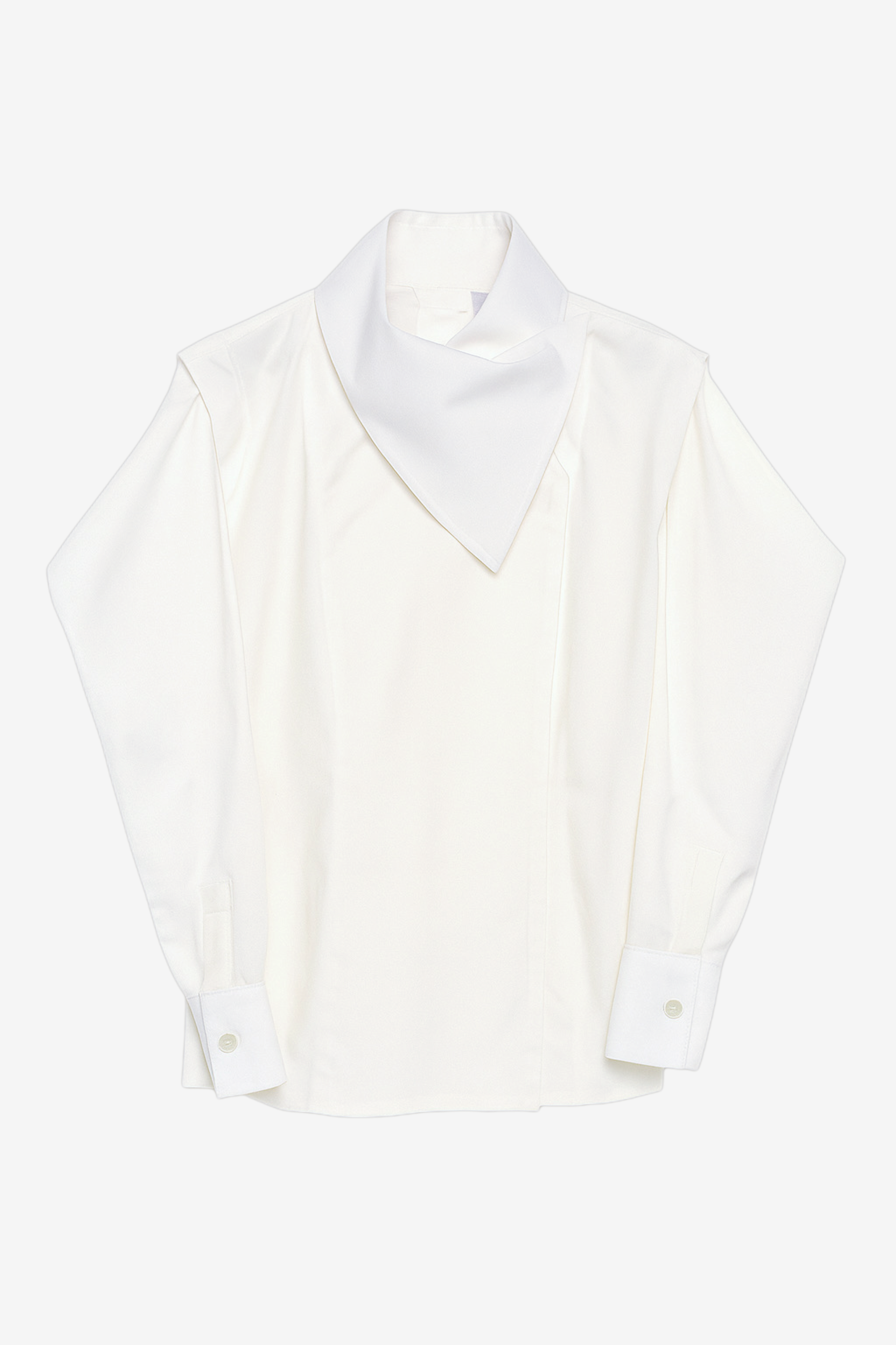 FOLD-OVER WHITE SHIRT